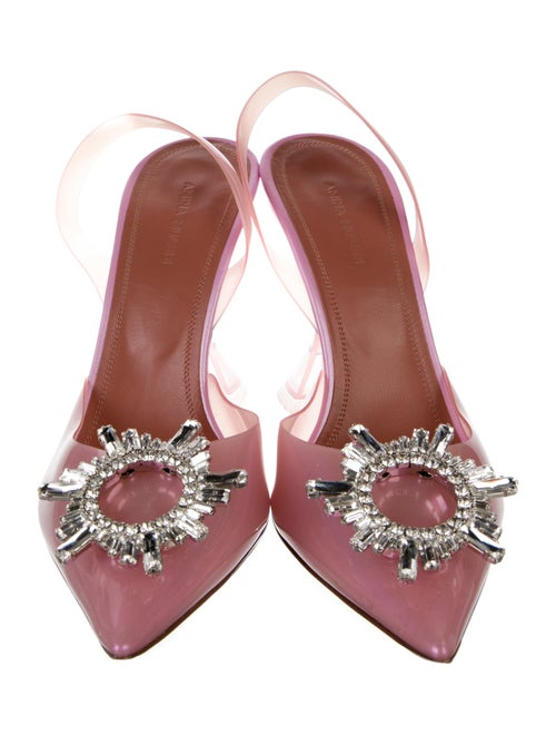 Amina Muaddi Begum PVC Slingback Pumps