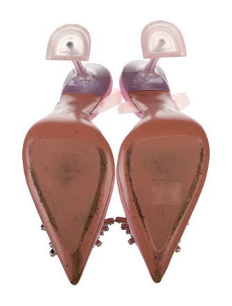 Amina Muaddi Begum PVC Slingback Pumps