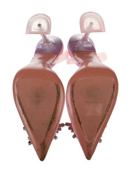 Amina Muaddi Begum PVC Slingback Pumps