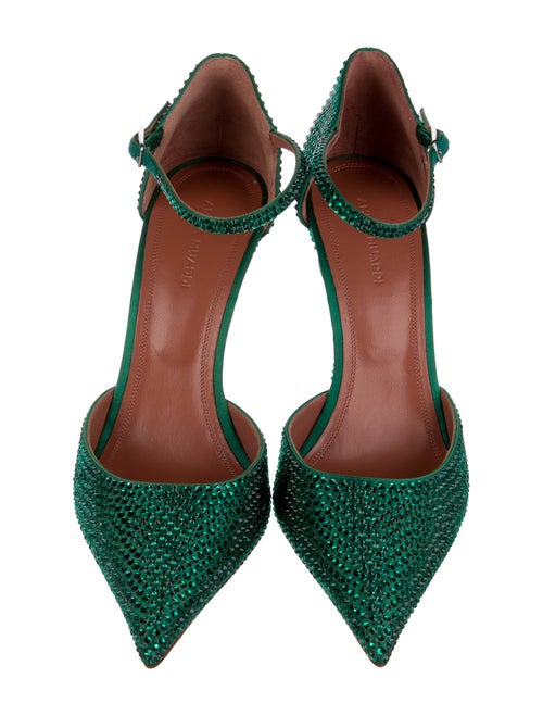 Amina Muaddi Crystal D'Orsay Pumps