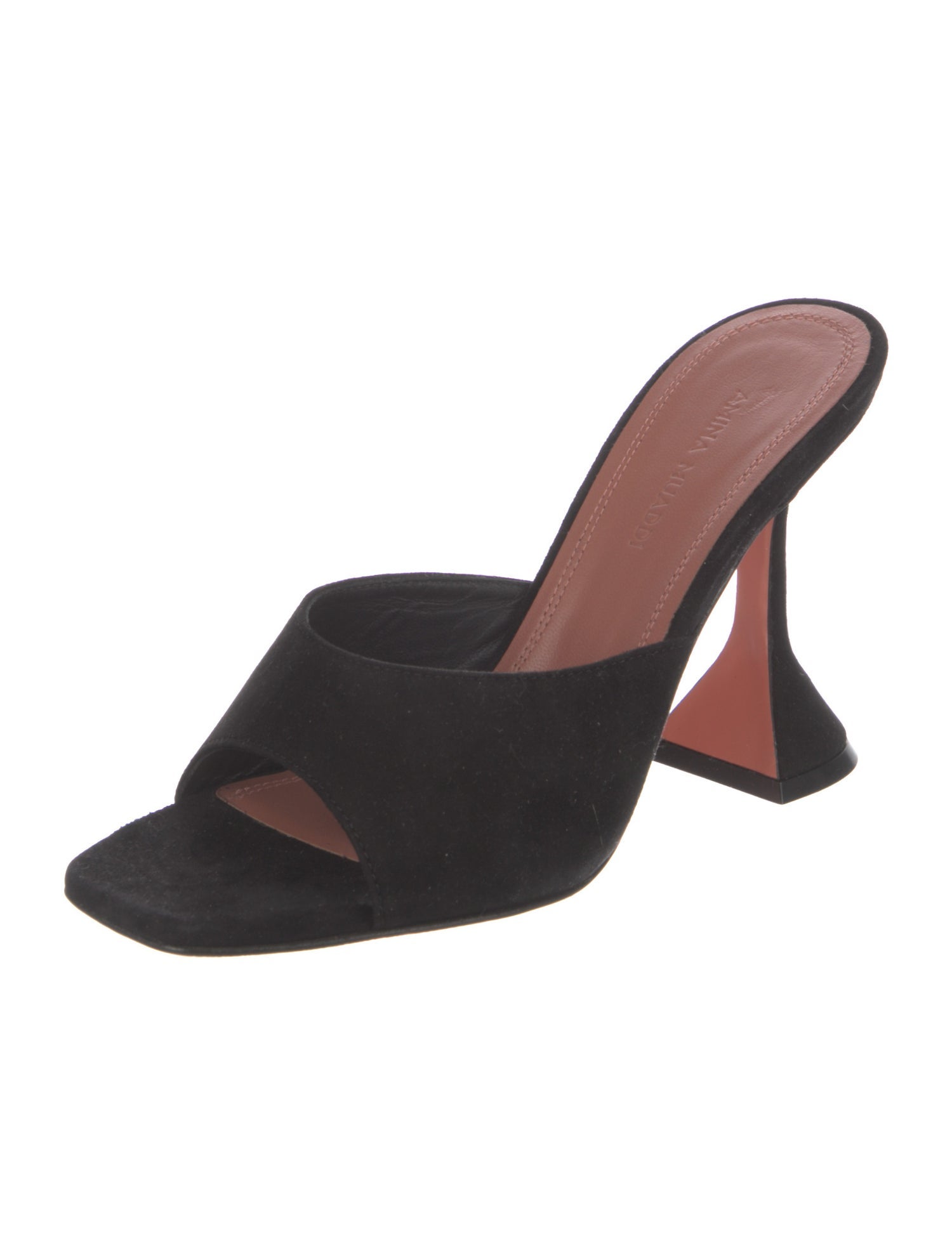 Amina Muaddi Lupita Suede Slides