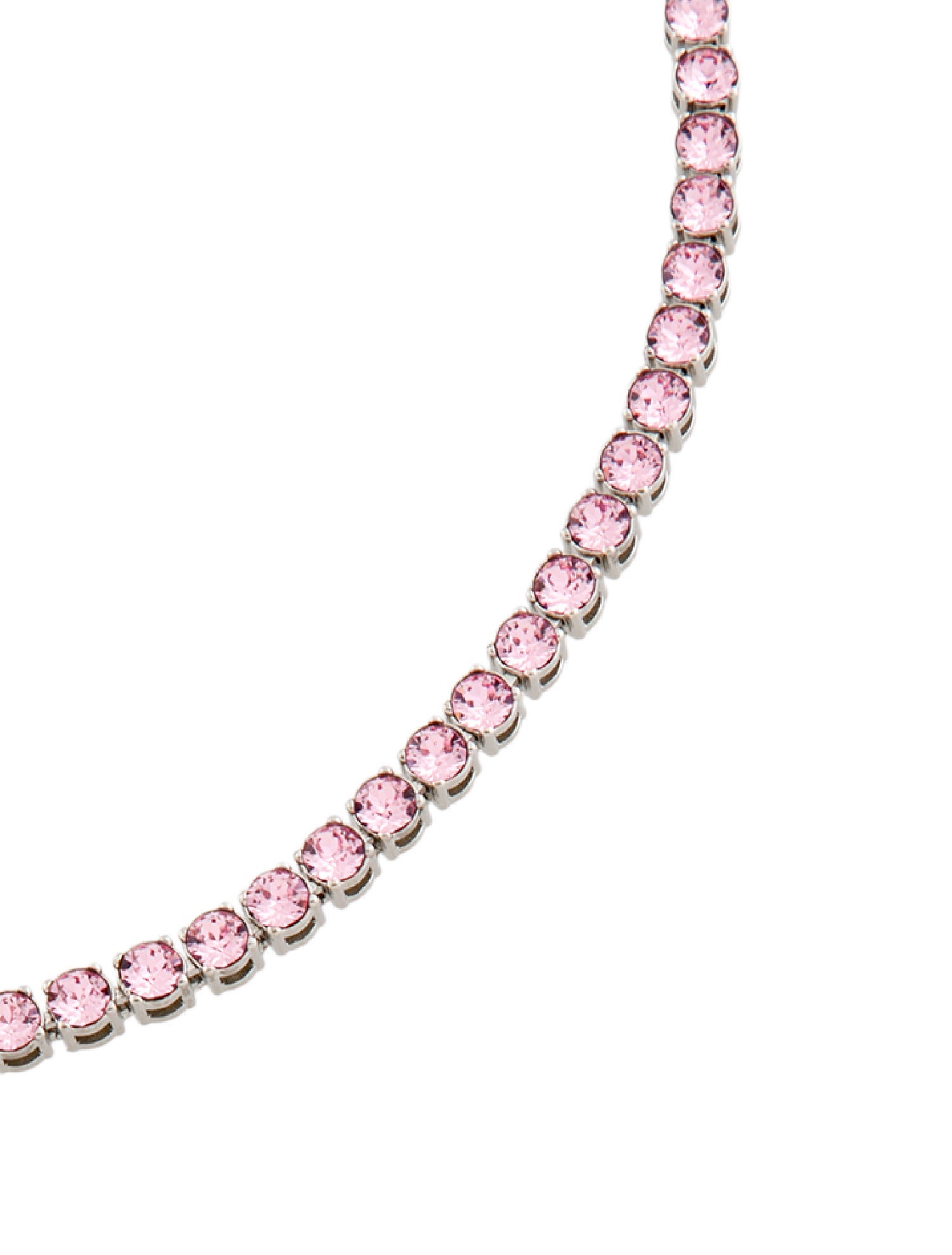 Amina Muaddi Crystal Tennis Choker Necklace