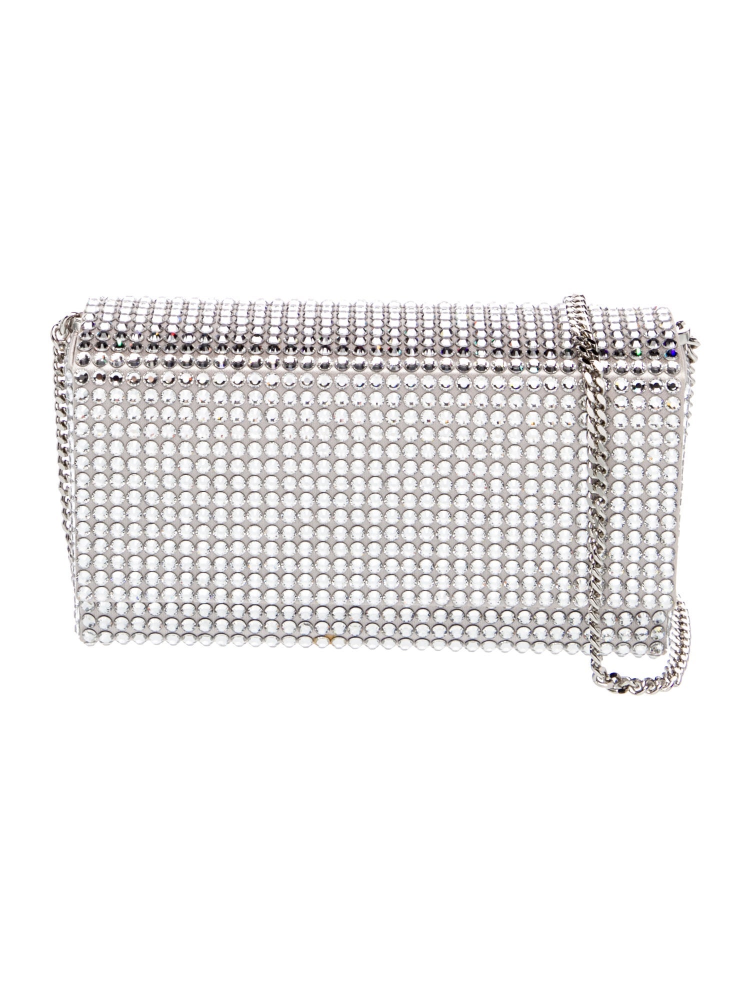 Amina Muaddi Crystal Clutch