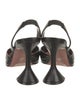 Amina Muaddi Holli Leather Slingback Pumps