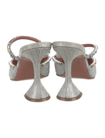 Amina Muaddi Gilda Crystal Embellishments Mules