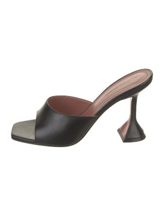Amina Muaddi Lupita Leather Slides