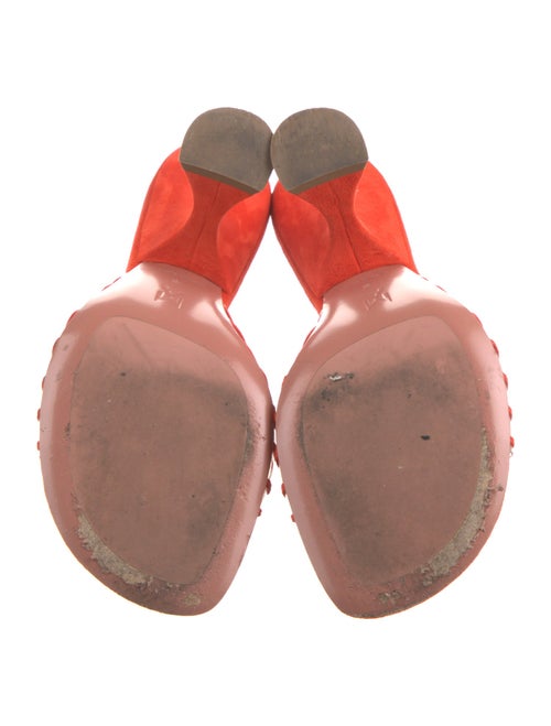 Amina Muaddi Mookie Suede Slides