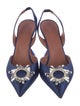 Amina Muaddi Begum Satin Slingback Pumps