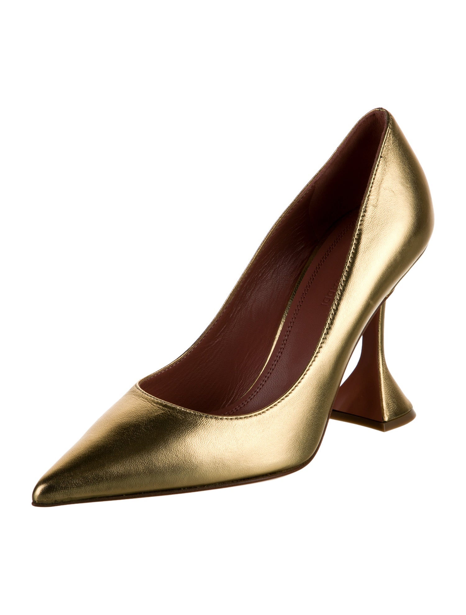 Amina Muaddi Leather Pumps