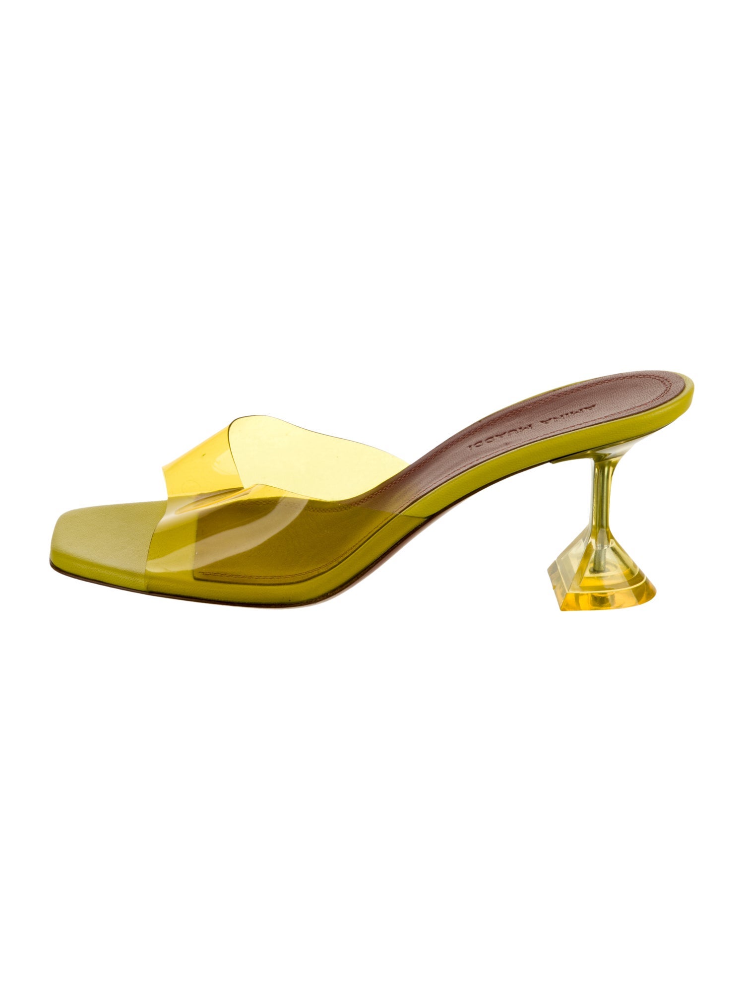 Amina Muaddi Lupita PVC Slingback Sandals