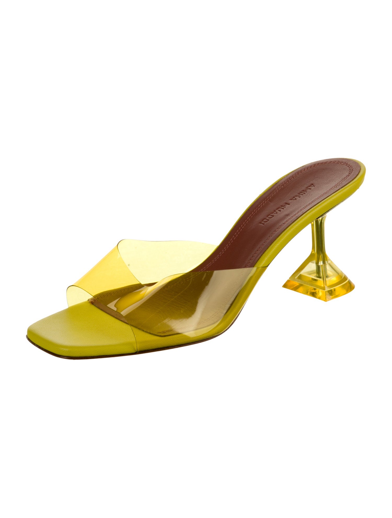 Amina Muaddi Lupita PVC Slingback Sandals