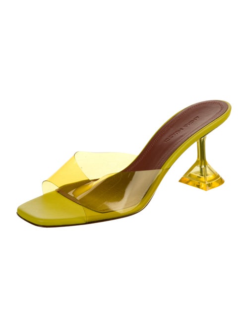 Amina Muaddi Lupita PVC Slingback Sandals