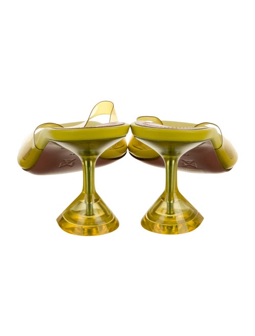 Amina Muaddi Lupita PVC Slingback Sandals