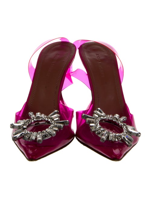 Amina Muaddi Begum 95 PVC Slingback Pumps