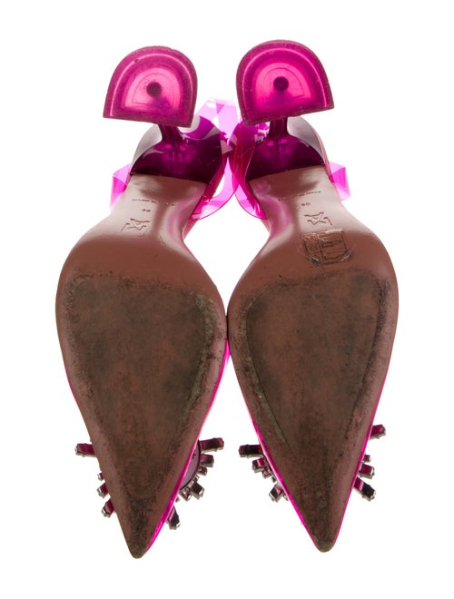 Amina Muaddi Begum 95 PVC Slingback Pumps