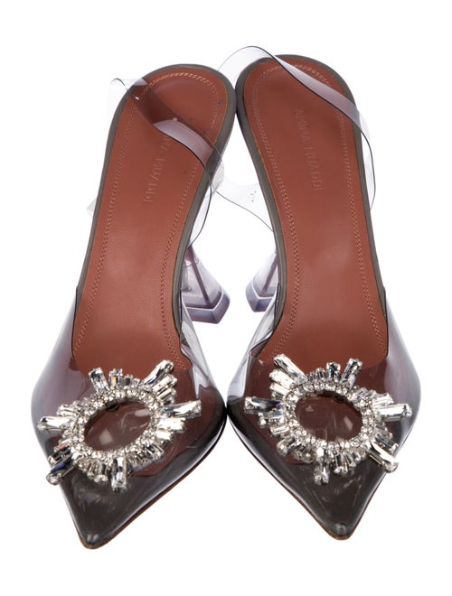 Amina Muaddi Begum PVC Slingback Pumps