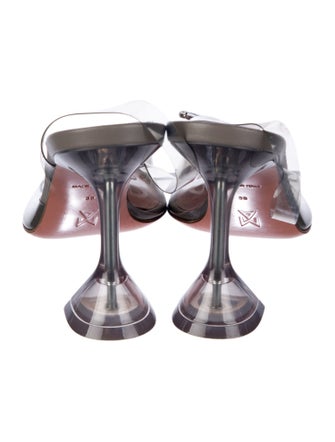 Amina Muaddi Begum PVC Slingback Pumps