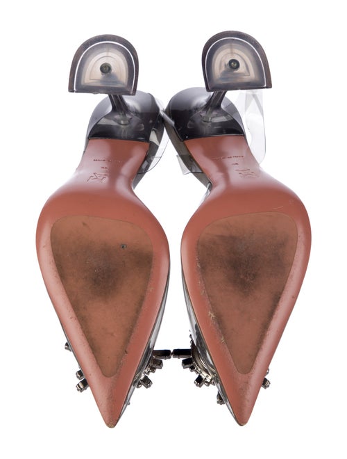 Amina Muaddi Begum PVC Slingback Pumps