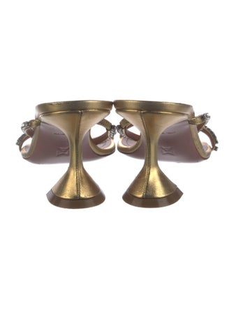 Amina Muaddi Gilda 70 Leather Sandals