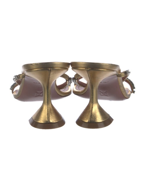 Amina Muaddi Gilda 70 Leather Sandals