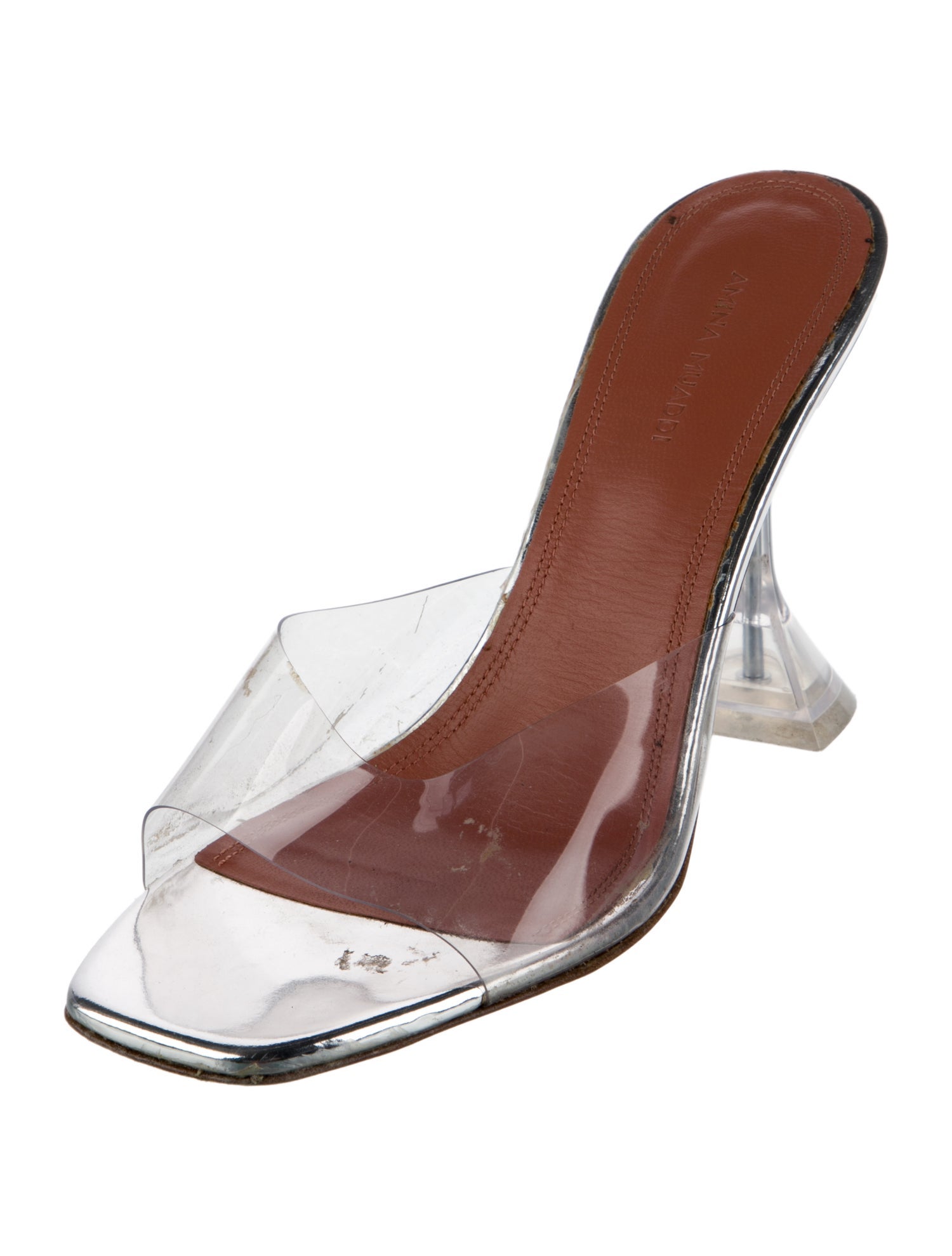 Amina Muaddi PVC Slides