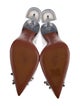 Amina Muaddi Rubber Crystal Embellishments Pumps