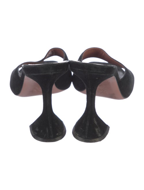 Amina Muaddi Lupita Suede Mules