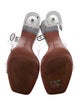 Amina Muaddi Robyn Glass PVC Sandals