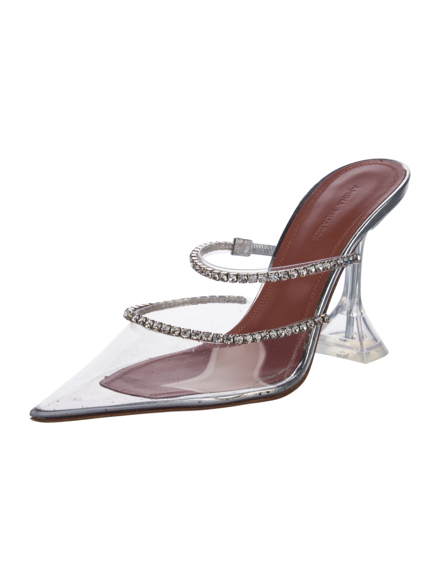Amina Muaddi Gilda PVC Mules