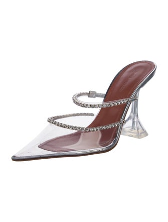 Amina Muaddi Gilda PVC Mules