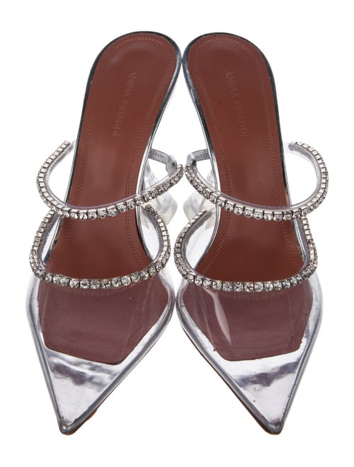 Amina Muaddi Gilda PVC Mules