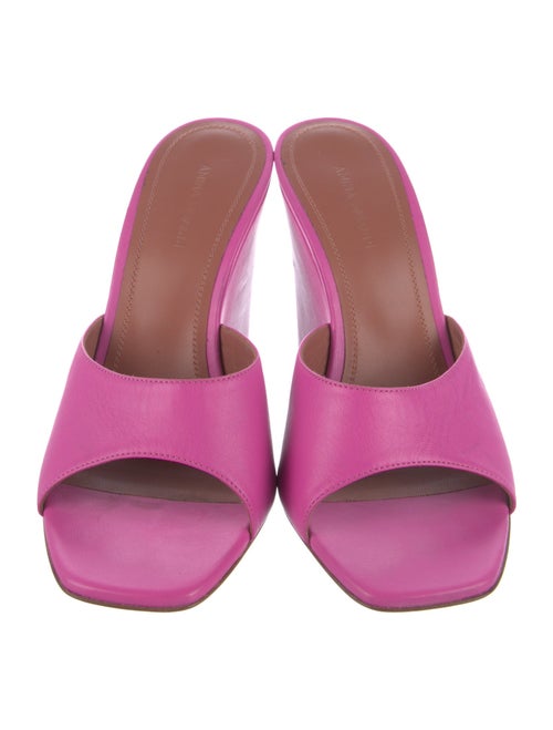 Amina Muaddi Lupita Leather Slides