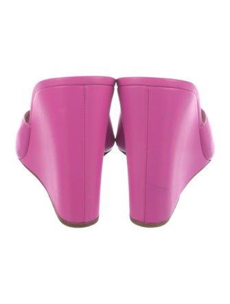 Amina Muaddi Lupita Leather Slides