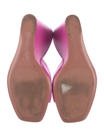 Amina Muaddi Lupita Leather Slides