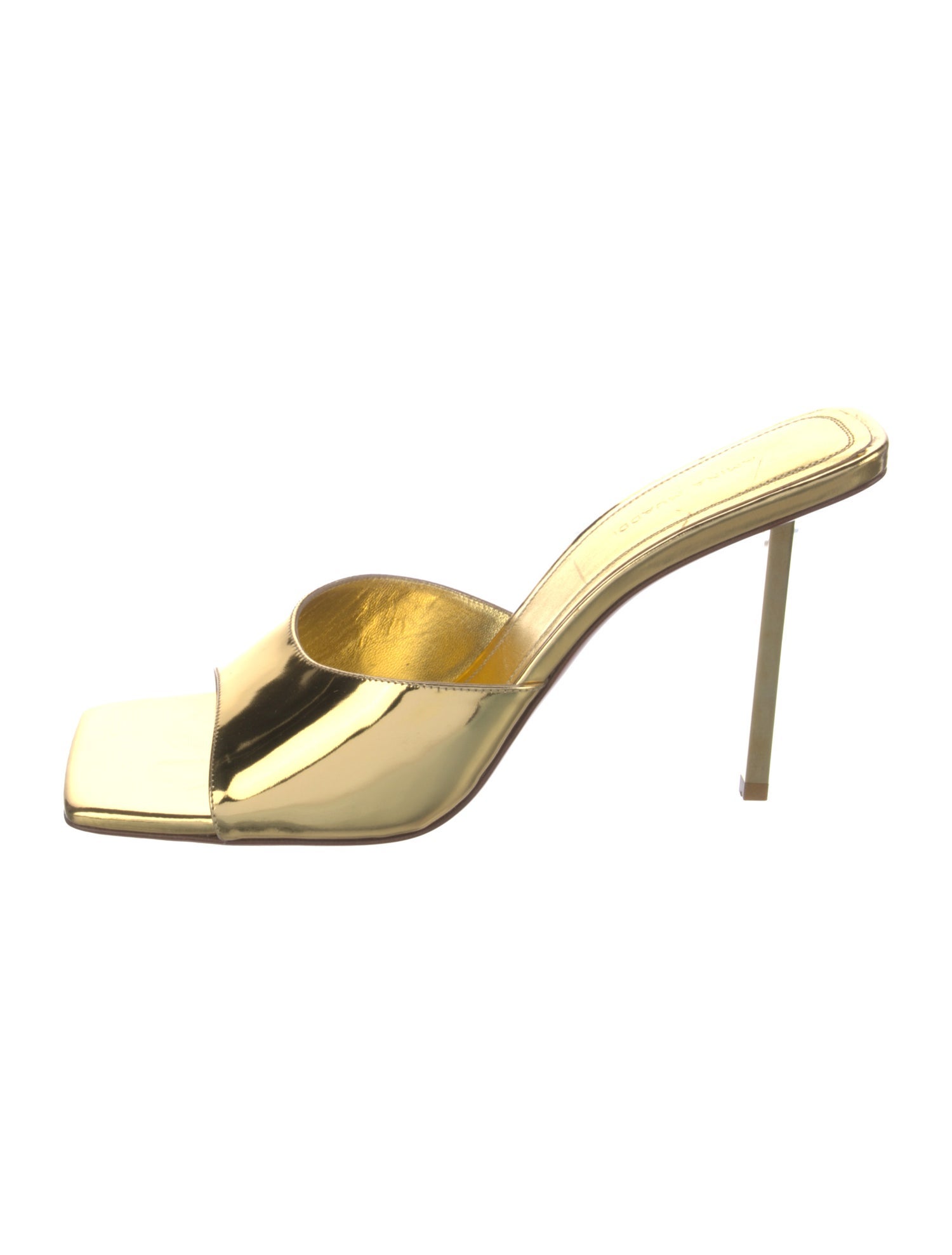 Amina Muaddi Leather Slides