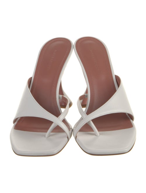 Amina Muaddi Shiona Leather Slides