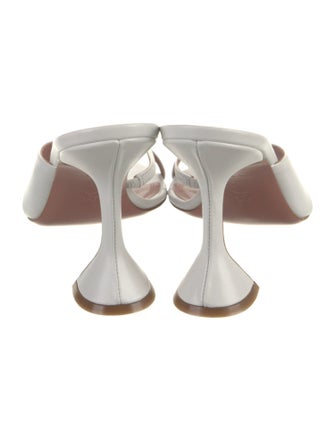 Amina Muaddi Shiona Leather Slides