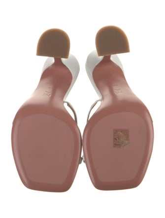 Amina Muaddi Shiona Leather Slides