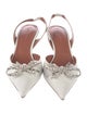 Amina Muaddi 'Rosie' Leather Slingback Pumps