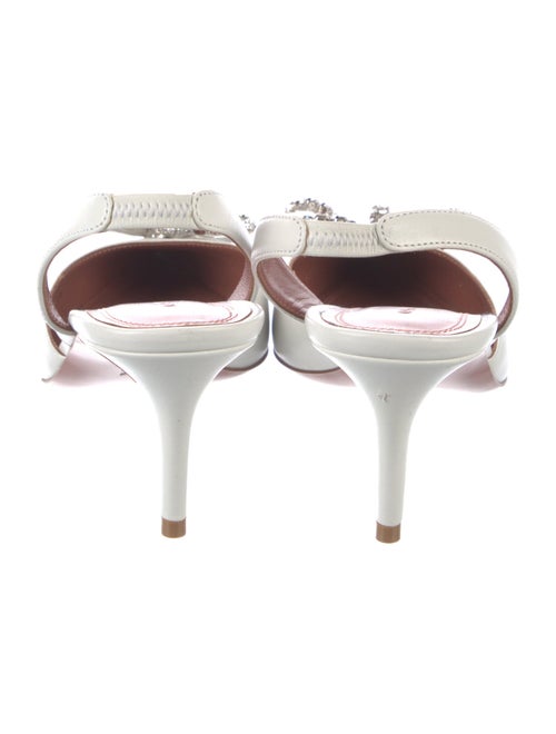 Amina Muaddi 'Rosie' Leather Slingback Pumps