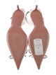 Amina Muaddi 'Rosie' Leather Slingback Pumps