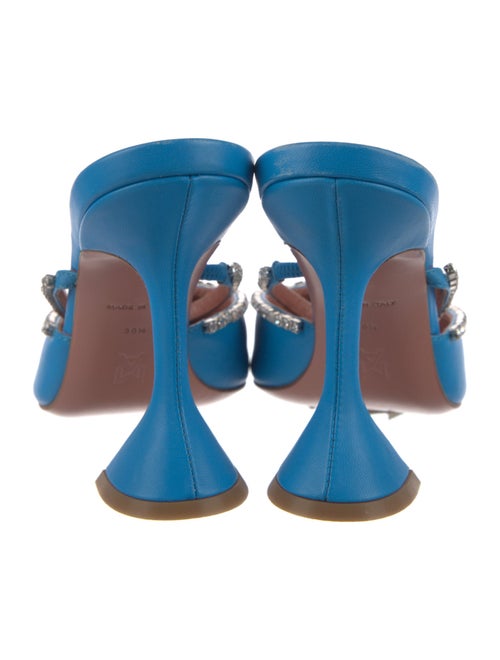 Amina Muaddi Gilda Leather Mules