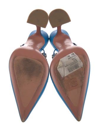 Amina Muaddi Gilda Leather Mules