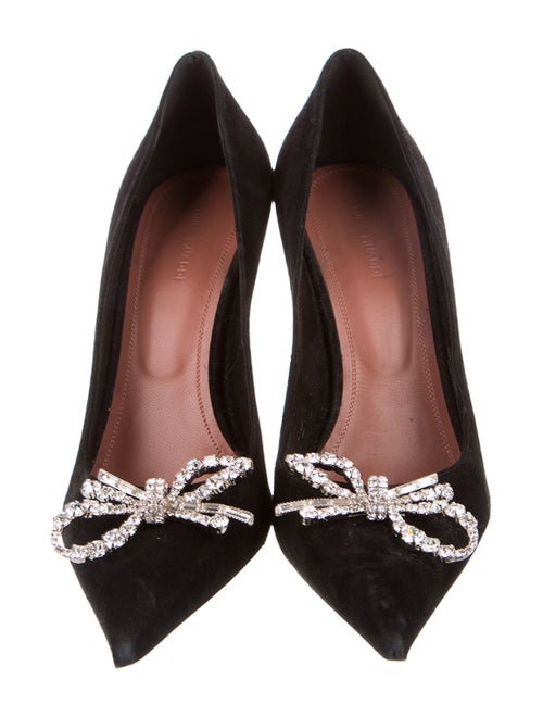 Amina Muaddi Rosie Suede Pumps