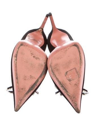 Amina Muaddi Rosie Suede Pumps