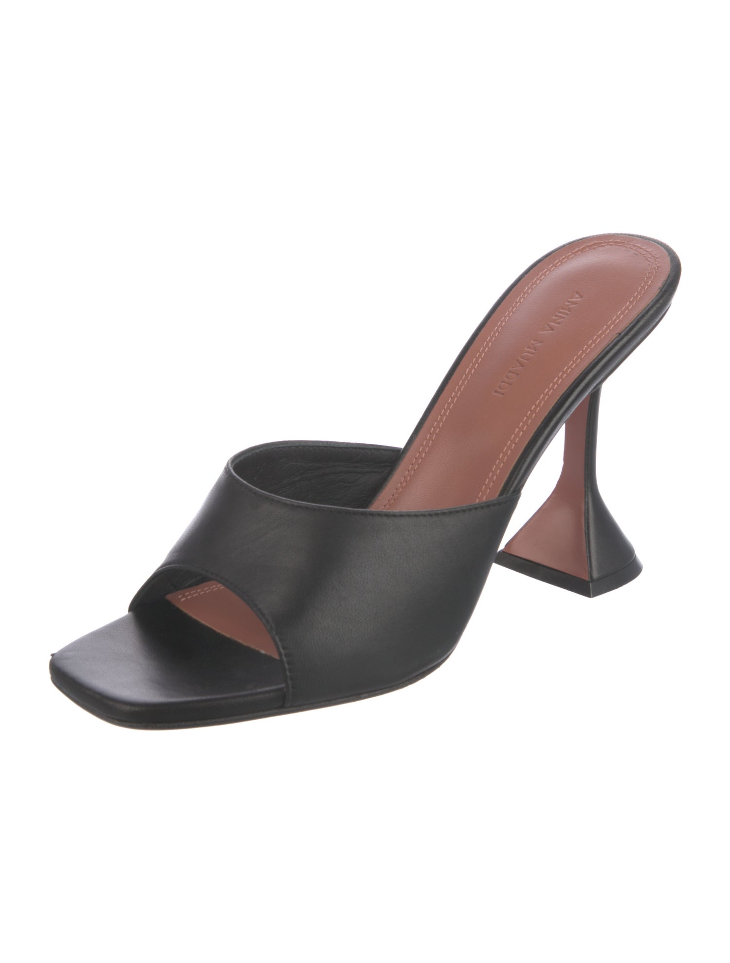 Amina Muaddi Lupita Leather Slides