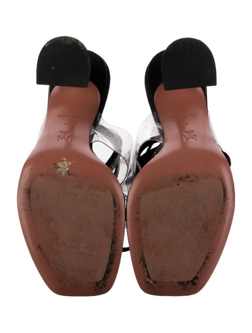 Amina Muaddi Zula Satin Slingback Sandals