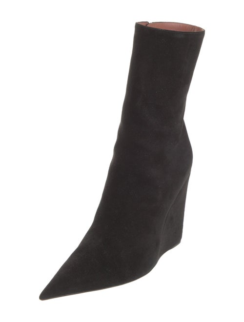Amina Muaddi Suede Boots