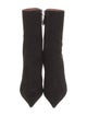 Amina Muaddi Suede Boots