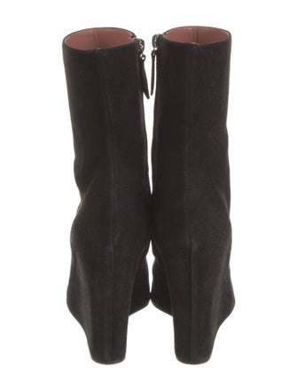 Amina Muaddi Suede Boots